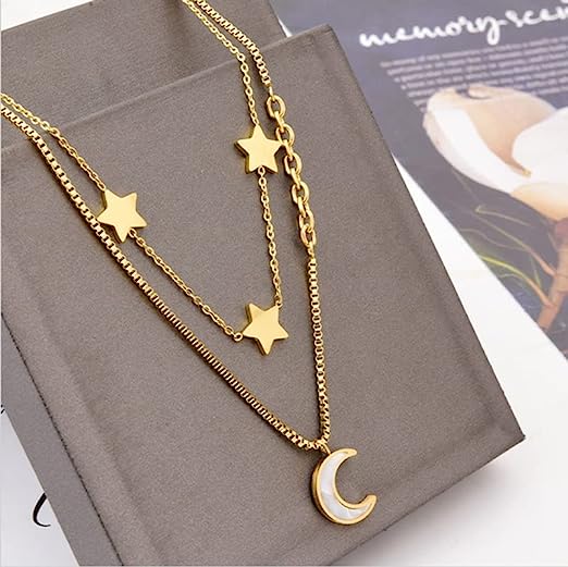 Moon & Star  Necklace