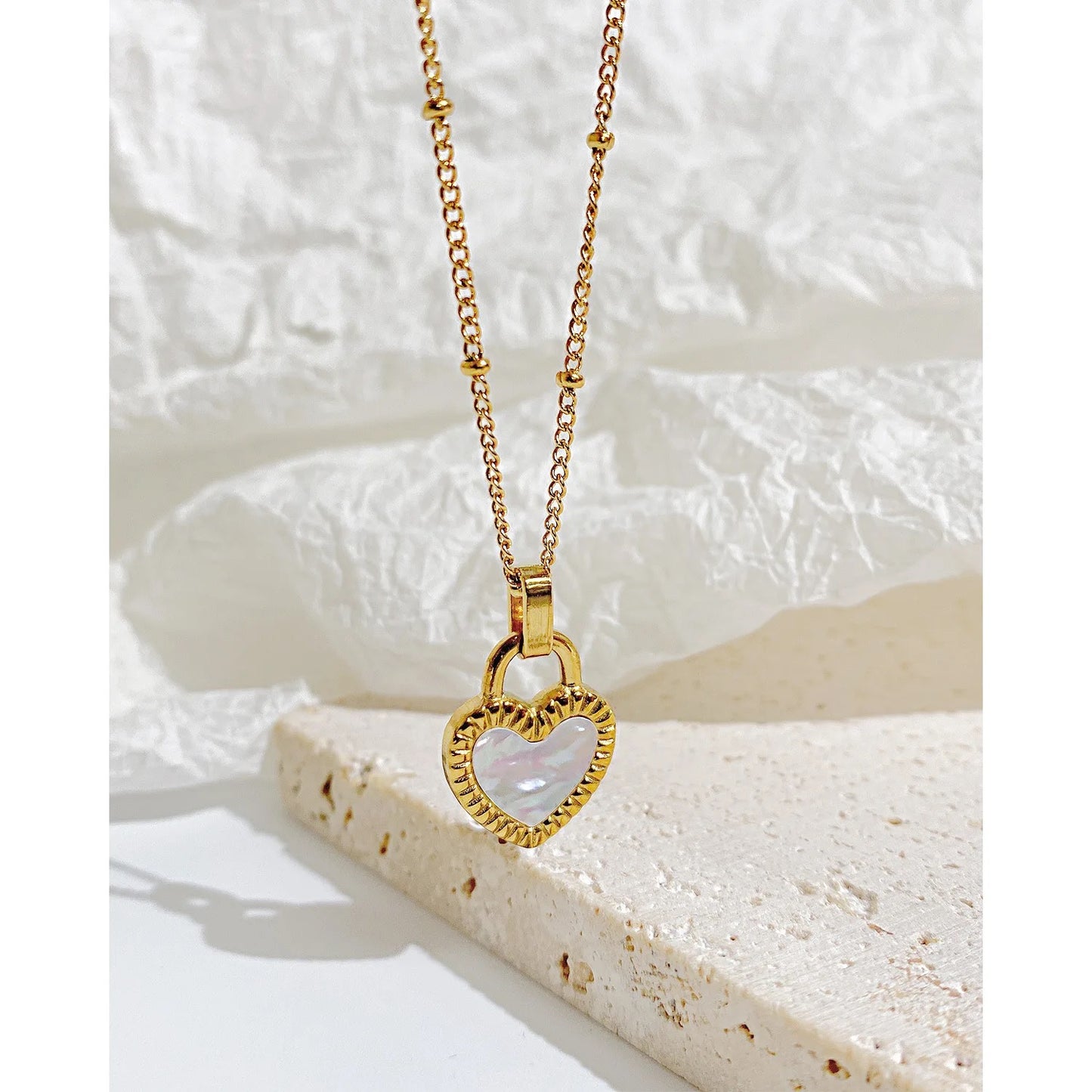 Love Lock -Two sided Heart Necklace