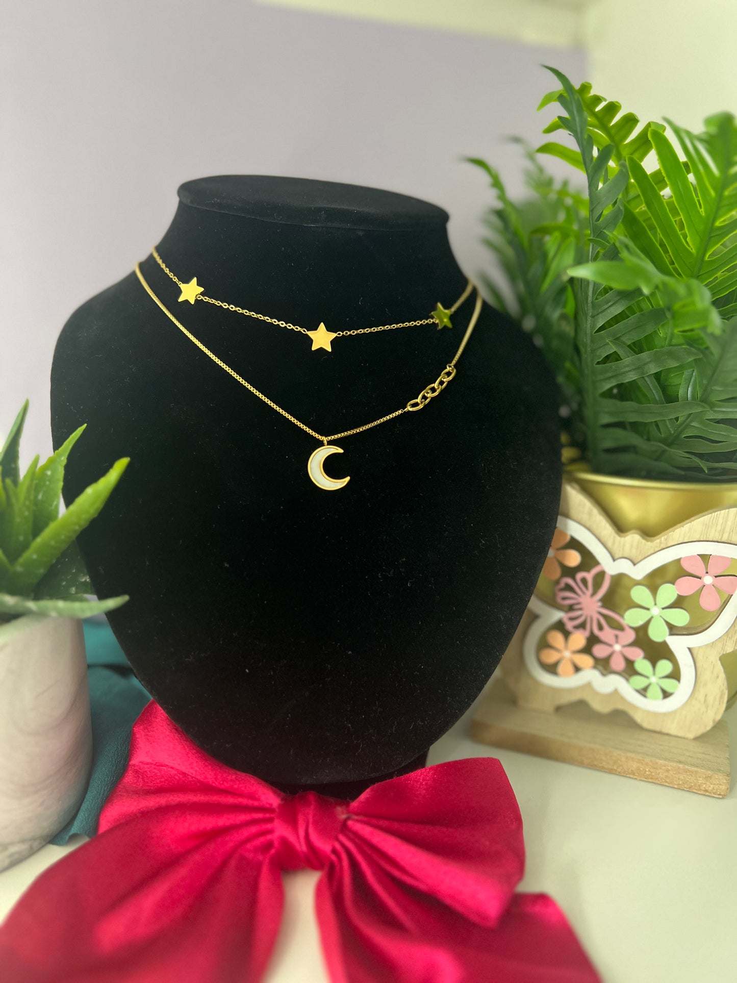 Moon & Star  Necklace