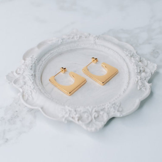 square Hoop Earring