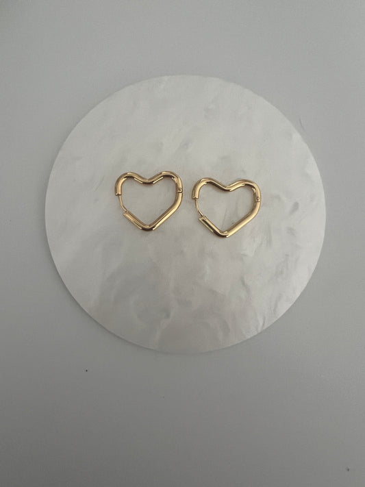 Heart Hoop Earrings