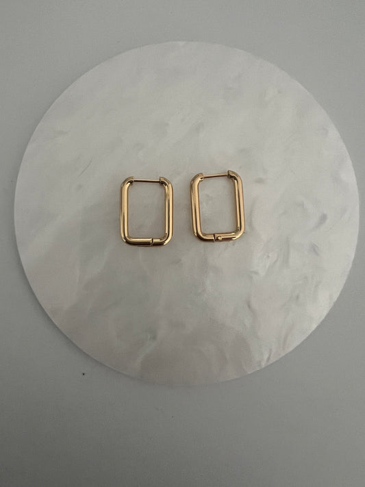 Line hoop Earrings