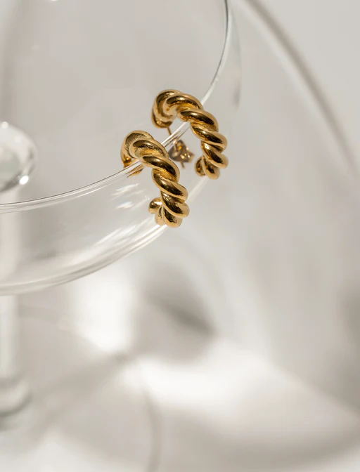 Lily Twisted Hoop Earrings