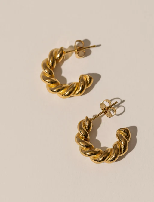 Lily Twisted Hoop Earrings